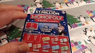 Scratchcard ..with PAY OUT..MONOPOLY..TRIPLE 7's..FROSTY..HOT MONEY