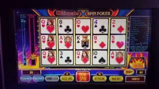 Ultimate X Spin Poker Live Play Demo from G2E 2016 Royal Flush