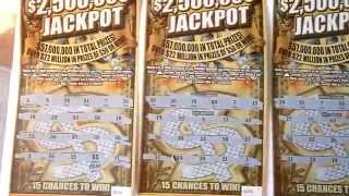 ANOTHER FOUR LOTTERY TICKETS - $2,500,000 Jackpot Illinois Instant Scratchcard
