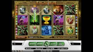 Excalibur slot from NetEnt - Gameplay
