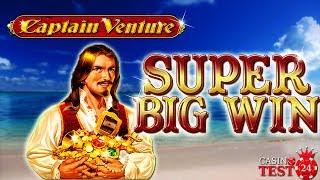 SUPER BIG WIN on Captain Venture - Novomatic Slot - 1€ BET!