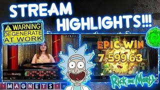 Big Slots & Crazy Roulette Session!! Stream Highlights!