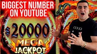Largest NUMBER On YouTube On Dragon Cash | Winning Mega Bucks On Slot | PENTHOUSE TOUR In Las Vegas