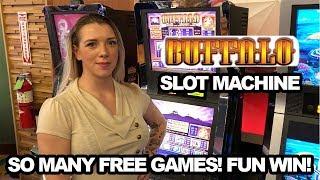 So Much Fun on Buffalo! Free Games Re-Trigger Bonus Rounds!
