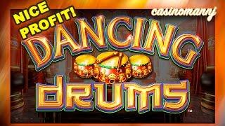 DANCING DRUMS SLOT - NICE PROFIT! - LIVE PLAY! Slot Machine Bonus