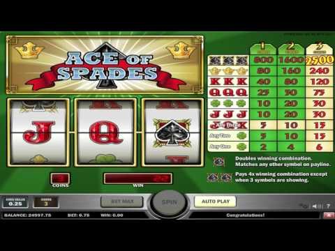 Free Ace of Spades slot machine by Play'n Go gameplay ★ SlotsUp