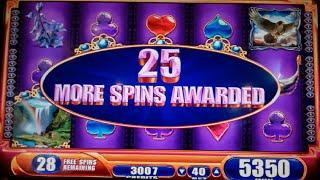 Nordic Spirit Slot Machine Bonus + Retrigger - 35 Free Games with Stacked Wilds - BIG WIN