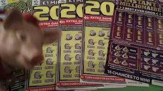 BIG £50.00 Worth Scratchcards(SPECIAL)3x--20X..3x Instant Millionaire..2x..£20,000 Green..PAYDAY.etc