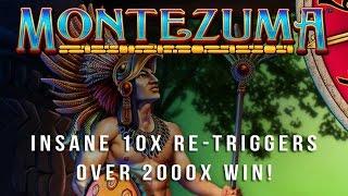 Montezuma Slot - 10x Re-triggers - 2000x Big Win