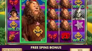WIZARD OF OZ: KING OF THE FOREST Video Slot Casino Game with a FREE SPIN BONUS