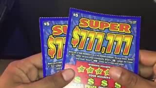 New York Lottery Super $777,777 Scratch off