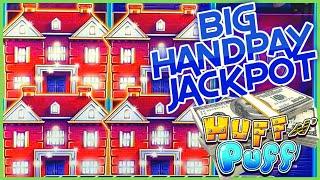 HIGH LIMIT Lock It Link Huff N' Puff BIG HANDPAY JACKPOT ⋆ Slots ⋆$25 SPIN Bonus Round Slot Machine 