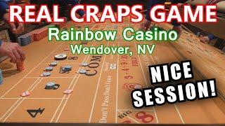 I LOVE CRAPS! - Live Craps Game #36 - Rainbow Casino, Wendover, NV - Inside the Casino