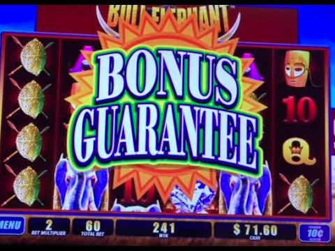 Blue Elephant 10 cents machine $6 bet bonus ** SLOT LOVER **