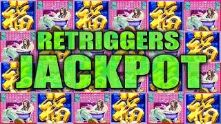 LAST SPIN RETRIGGER PAID US A HANDPAY JACKPOT! MYSTICAL MERMAID & RED FORTUNE HIGH LIMIT SLOTS