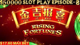 Rising Fortunes Slot Machine $17.60 Max Bet Bonus Win | SEASON 6 | EPISODE #8