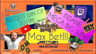 MAX BET!! INSANE MEGA BIG WIN FROM PHARAOH'S RING!!