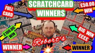 Wow...Winning Scratchcards..& Full Card & £4 Million BIG DADDY's...Sent to us by Robert...Wow...nice