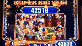 WMS - Napoleon and Josephine SUPER BIG WIN Slot Machine Bonus Free Spins