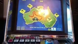 LONG LIVE PLAY Outback Jack slot machine w/ several  bonus Fun TIMES!