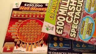 WINNING..WINNER...Millionaire 7's..100 Million Spectacular and Hot Money Scratchcards