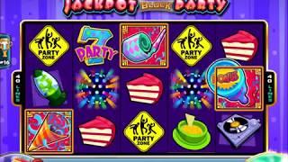 JACKPOT BLOCK PARTY Video Slot Casino Game with a "HUGE WIN" BONUS