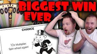 10X 4 ROLLS ON MONOPOLY LIVE - BIGGEST WIN EVER