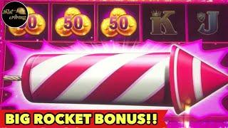 •BIG ROCKET BONUS• HOW MUCH CAN THIS ROCKET PAY? PINK PANTHER LOCK IT LINK SLOT MACHINE