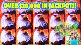 • OVER $20,000 IN JACKPOTS •️ • THUNDER CASH vs EAGLE BUCKS AINSWORTH