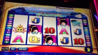 VIP All Stars-Aristocrat Slot Machine Bonus (Geisha Feature)