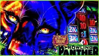 Prowling Panther slot machine- Live slot play action bonuses Nice wins!