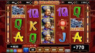 2 Dragons casino slots - 6,095 win!
