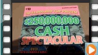 $10 Cash Spectacular Illinois Instant Lottery Scratch Off Ticket