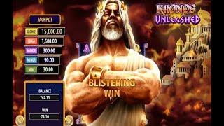 Blistering Win on the New Kronos Unleashed Online Slot + Minor Jackpot WON!