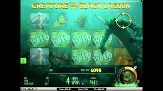 Creature From The Black Lagoon - NetEnt  Bonus Round Big Win