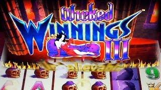 MAX BET - *Big Win* - Wicked Winnings 3 - Slot Machine Bonus - Casinomannj 2014
