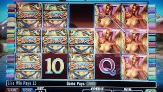 Sirens slot- $4.50 bet on nickels! AWESOME line hit!