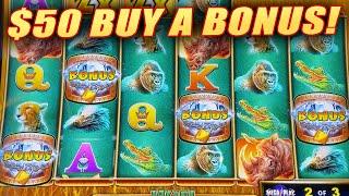 I CAN'T STOP BUYING $50 BONUES ON RAGING RHINO DELUXE! ★ Slots ★ LIVE PLAY ★ Slots ★ BIG WINS! ★ Slo