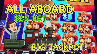ALL ABOARD FOR A HIGH LIMIT JACKPOT HANDPAY!