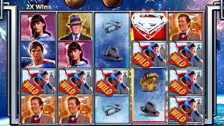 SUPERMAN MAN THE MOVIE JOR-EL'S LEGACY DELUXE.Video Slot Casino Game with a FREE SPIN BONUS