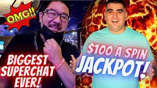 $100 A Spin TOP DOLLAR Slot Machine HANDPAY JACKPOT | High Limit Live Slot Play In Las Vegas