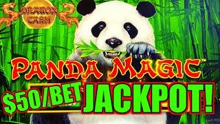 HIGH LIMIT Dragon Cash Link Panda Magic HANDPAY JACKPOT ~ $50 Bonus Round Slot Machine Casino
