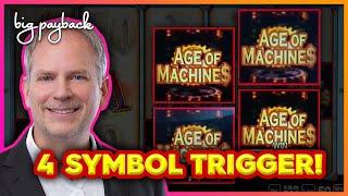 4 SYMBOL TRIGGER on a NEW Super Cool Slot - Age of Machines!