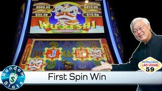 Wu Xi Shi Dancing Happy Lion Slot Machine First Spin Win