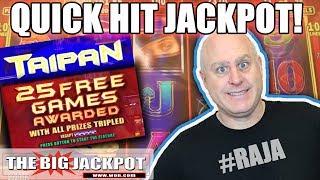 •25 FREE GAMES! •Quick Hit Jackpot on Taipan Slots | Brian Christopher Slot Challenge