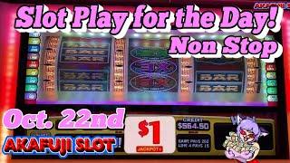 Huge Jackpot & Huge Profit Oct. 22nd & 24th NON STOP! SLOT PLAY FOR THE DAY⋆ Slots ⋆ New Slots 赤富士スロット