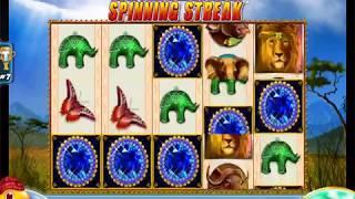 JEWELS OF AFRICA Video Slot Casino Game with an "EPIC WIN" FREE SPIN BONUS