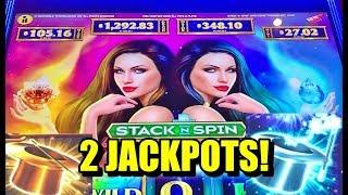 2 JACKPOTS: HOLD ONTO YOUR HAT + STACK N SPIN OMNI GEMS