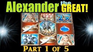 ►► ALEXANDER THE GREAT SLOT MACHINE BONUS! G+ Deluxe Slot Win Part 1 Of 5 ~ DProxima