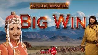BIG WIN ON MONGOL TREASURES SLOT (ENDORPHINA) - 5€ BET!